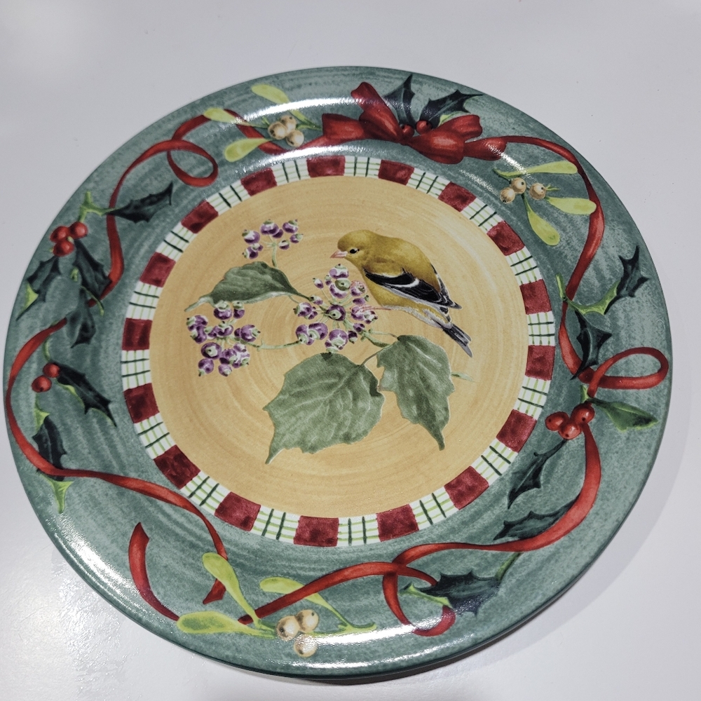 4 Lenox Pattern Winter Greetings Everyday Dinner Plates - Picture 3 of 9